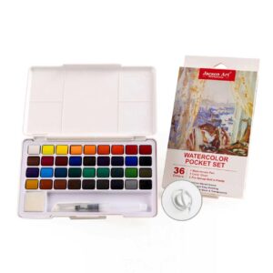 Solid Watercolor - 36-Color with Finger Ring