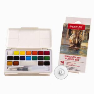 Solid Watercolor - 18-Color with Finger Ring