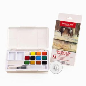 Solid Watercolor - 12-Color with Finger Ring