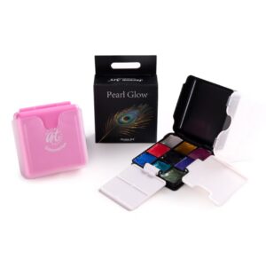 Semi-Dry Metallic Watercolor 9 Color Set