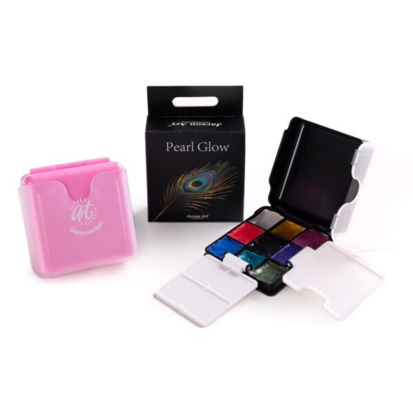 Semi-Dry Metallic Watercolor 9 Color Set