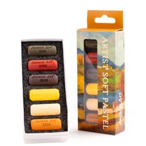 Master Short Round 3.5 CM Pastel Stick Set - 6 Colors