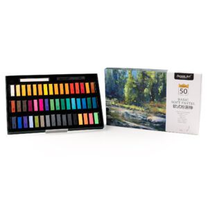 Short Branch 2.7 CM Soft Pastel Series - 50 Colors - Art Painting Clamshell Set