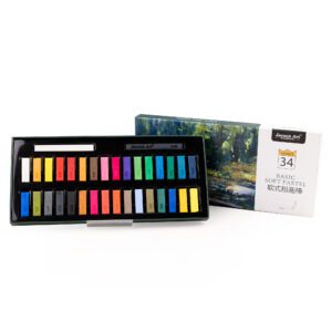 Short Branch 2.7 CM Soft Pastel Series - 34 Colors - Art Painting Clamshell Set