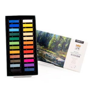 Short Branch 2.7 CM Soft Pastel Series - 24 Colors - Art Painting Clamshell Set