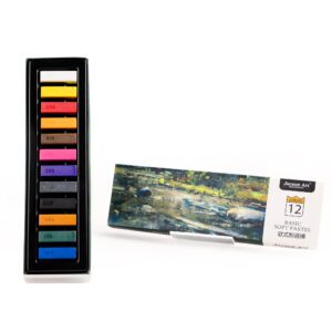 Short Branch 2.7 CM Soft Pastel Series - 12 Colors - Art Painting Clamshell Set