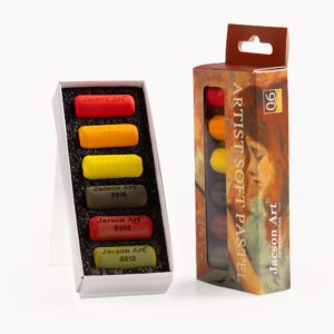Master Short Round 3.5 CM Pastel Stick Set - 6 Colors