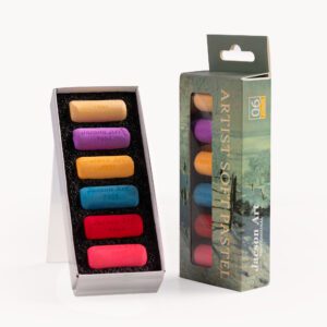 Master Short Round 3.5 CM Pastel Stick Set - 6 Colors