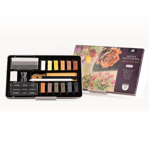 ชุดอุปกรณ์สเก็ตช์สีพาสเทล Outdoor Sketch ขนาด 2.7 ซม. 12 สี แบบแพ็คเก็ต
