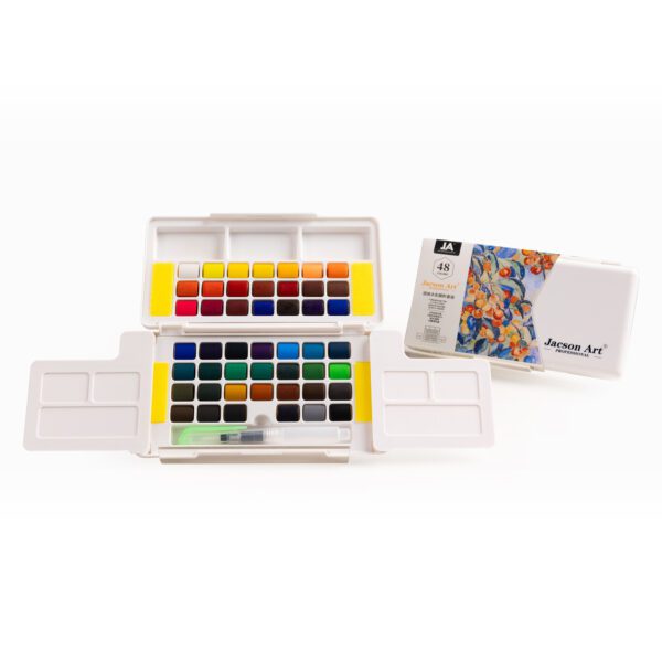 Solid Watercolor Set - 48 Colors