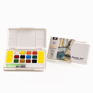 Solid Watercolor Set - 12 Colors