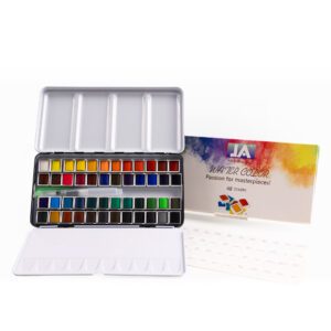 Solid Watercolor Set - 48 Colors - Tin Box Packaging