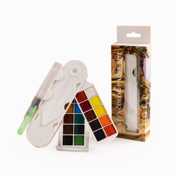 Solid Watercolor Fan-Shaped Set - 20 Colors
