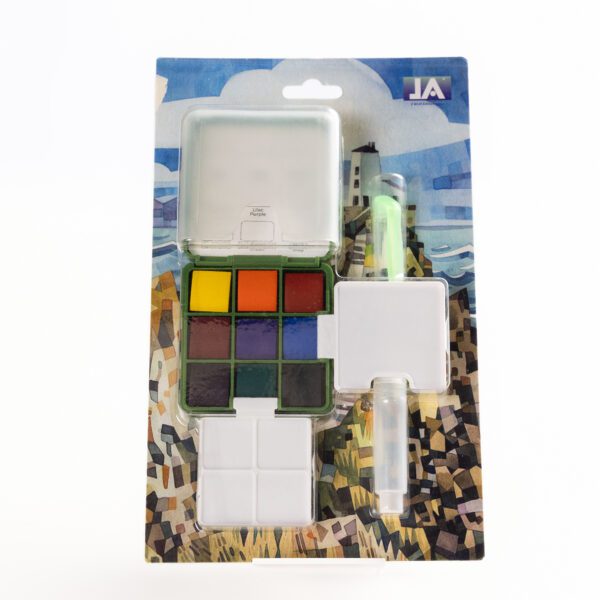 Mini Solid Watercolor Hang Card Set - 9 Colors