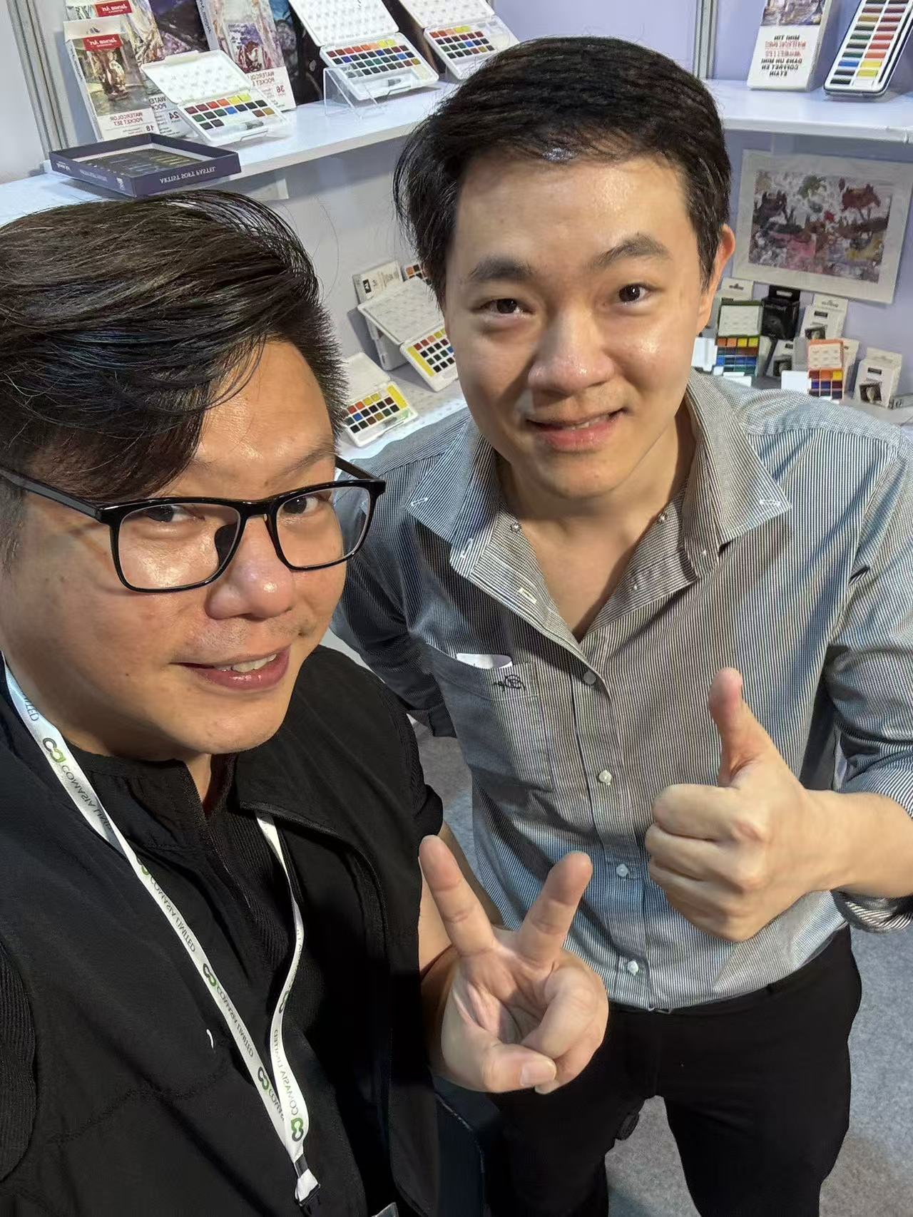 Artistcolorfun Founder with Global Art Supply Client at MEGA SHOW Bangkok 2026 - 04